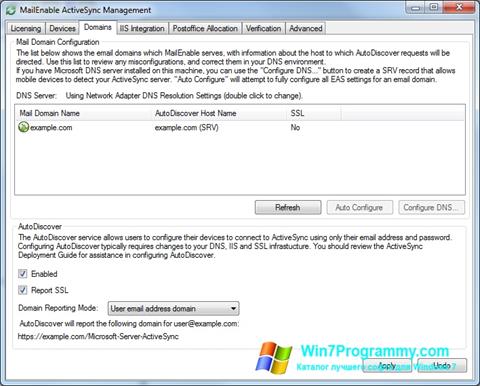 Скриншот программы Microsoft ActiveSync для Windows 7