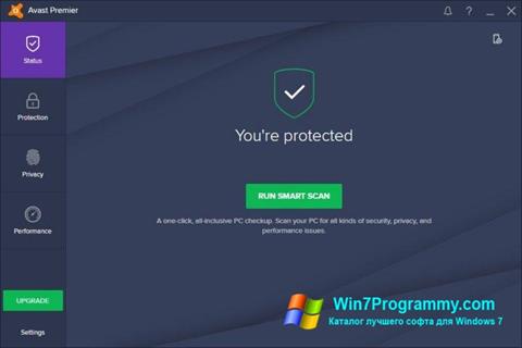 Скриншот программы Avast Premier для Windows 7