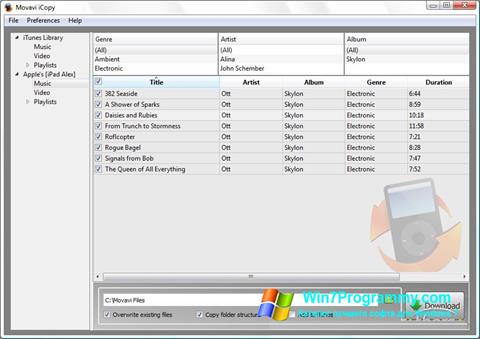 Скриншот программы iCopy для Windows 7