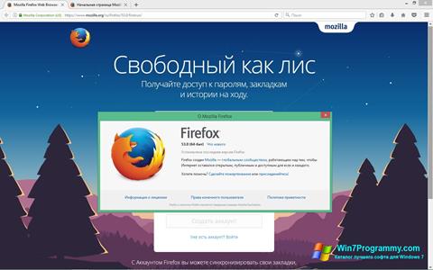 Скриншот программы Mozilla Firefox для Windows 7