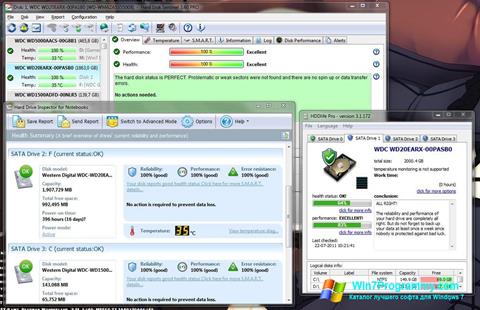Скриншот программы HDD Health для Windows 7
