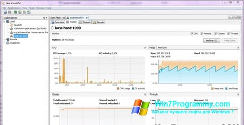 Скриншот программы Java Virtual Machine для Windows 7
