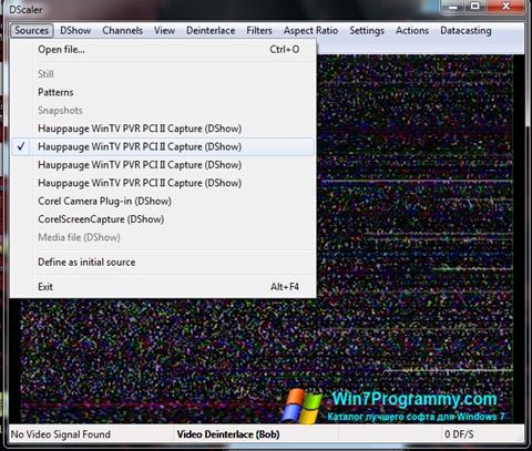 Скриншот программы DScaler для Windows 7