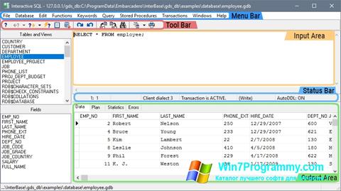 Скриншот программы InterBase для Windows 7