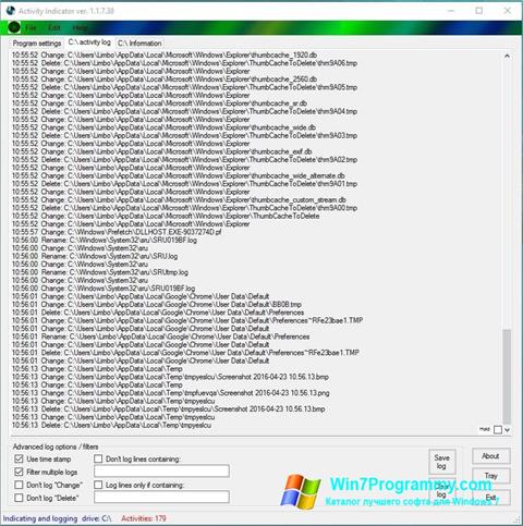 Скриншот программы Drive Space Indicator для Windows 7