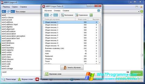 Скриншот программы ABBYY Lingvo для Windows 7