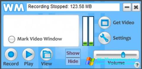 Скриншот программы WM Recorder для Windows 7
