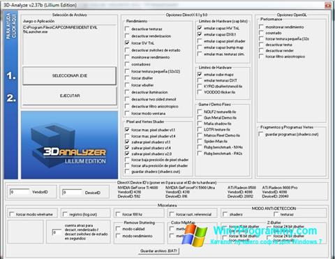 Скриншот программы 3D-Analyze для Windows 7