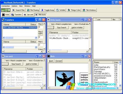 Скриншот программы Soulseek для Windows 7