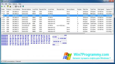 Скриншот программы SmartSniff для Windows 7