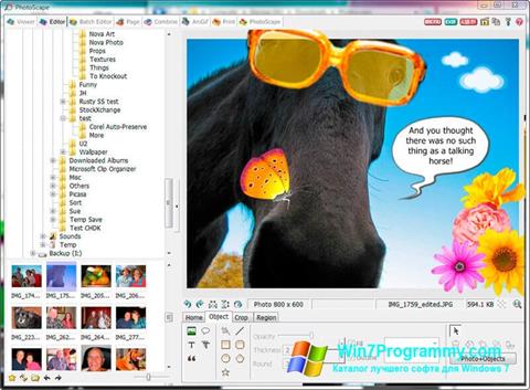 Скриншот программы Photoscape для Windows 7