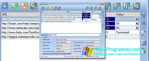 Скриншот программы VideoGet для Windows 7