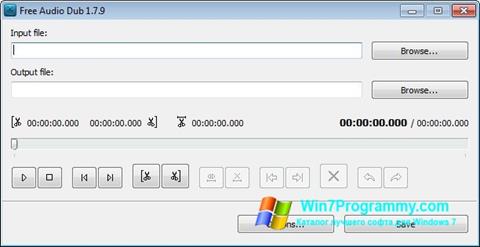 Скриншот программы Free Audio Dub для Windows 7