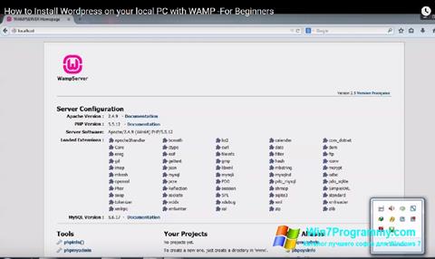 Скриншот программы WampServer для Windows 7