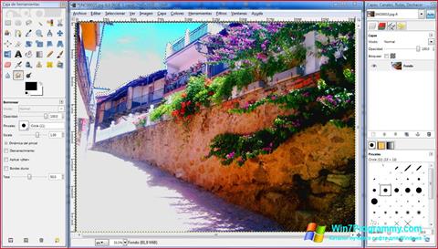 Скриншот программы GIMP для Windows 7