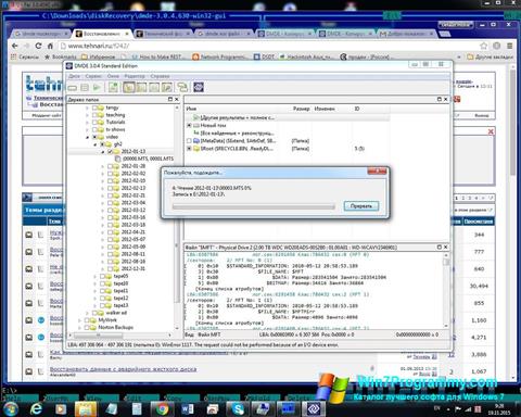 Скриншот программы DMDE для Windows 7