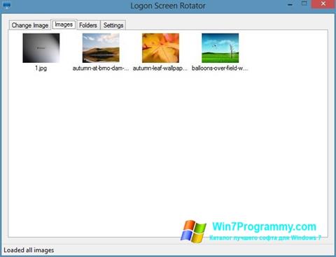 Скриншот программы Logon Screen для Windows 7