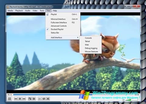 Скриншот программы VLC Media Player для Windows 7