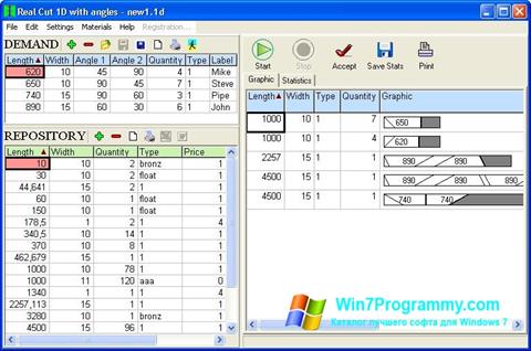 Скриншот программы Cutting для Windows 7
