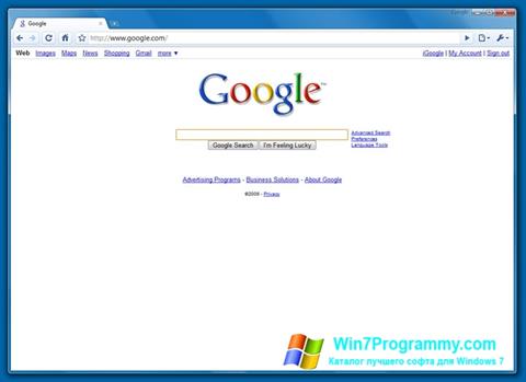 Скриншот программы Google Chrome Beta для Windows 7