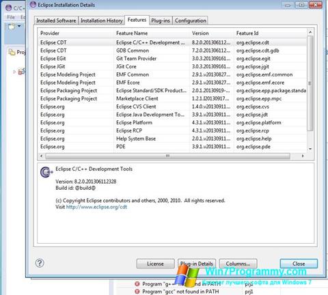 Скриншот программы Eclipse для Windows 7