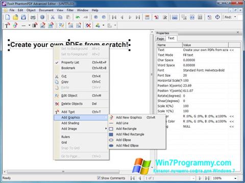 Скриншот программы Foxit PDF Editor для Windows 7