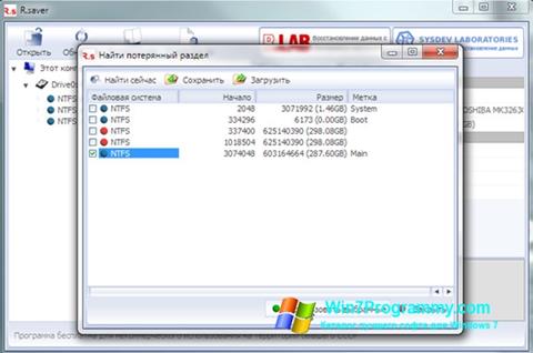 Скриншот программы R.saver для Windows 7