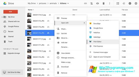 Скриншот программы Google Drive для Windows 7