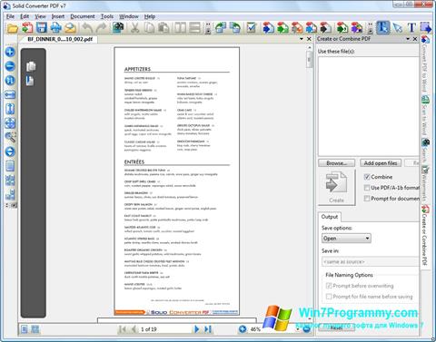 Скриншот программы Solid Converter PDF для Windows 7