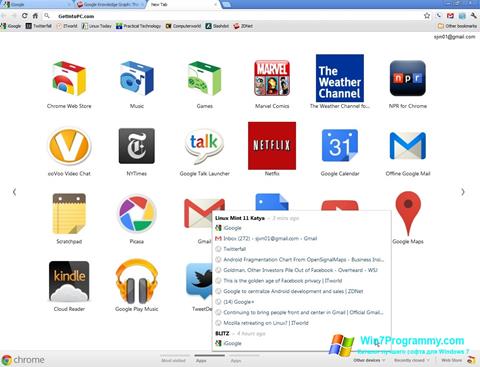 Скриншот программы Google Chrome Offline Installer для Windows 7