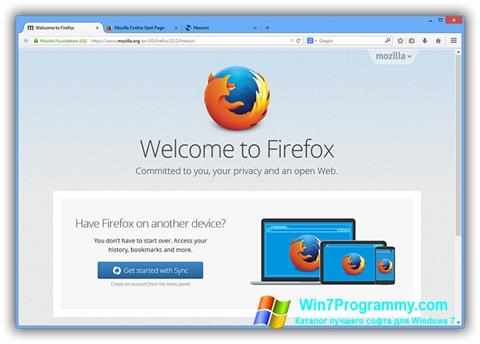 Скриншот программы Mozilla Firefox Offline Installer для Windows 7