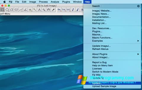 Скриншот программы ImageJ для Windows 7