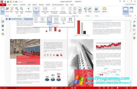 Скриншот программы Soda PDF для Windows 7