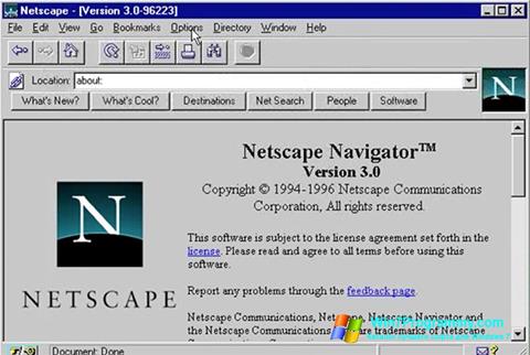 Скриншот программы Netscape Navigator для Windows 7