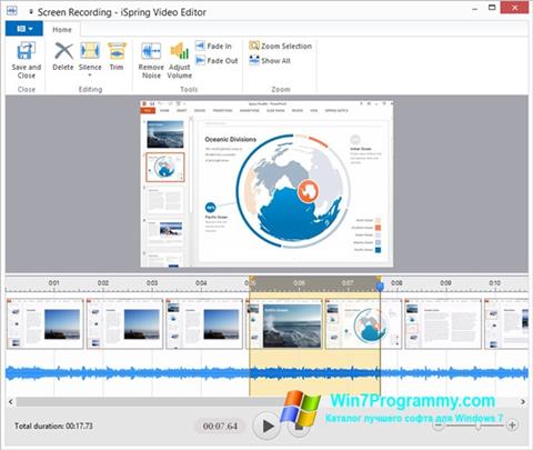 Скриншот программы iSpring Free для Windows 7