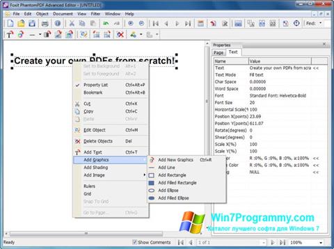 Скриншот программы Foxit Advanced PDF Editor для Windows 7