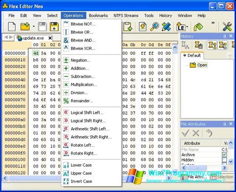 Скриншот программы Hex Editor Neo для Windows 7